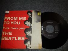 Tumnagel för auktion "BEATLES - FROM ME TO YOU / P:S: I LOVE YOU - 7" - Svensk press"