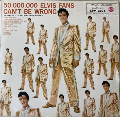 Tumnagel för auktion "Elvis Presley - Elvis' Golden Records Vol 2 - Ger -61/62 - Mono"
