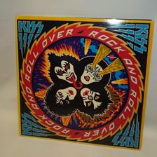 Tumnagel för auktion "KISS ROCK AND ROLL OVER - LP - USA - 1976"