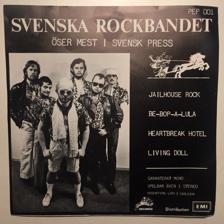 Tumnagel för auktion "7" Svenska Rockbandet - Jailhouse rock ep 79 Sweden Pang Records Rock'n'Roll"