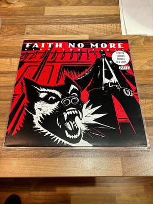 Tumnagel för auktion "Faith No More – King For A Day 2 x Red Vinyl Limited Edition"