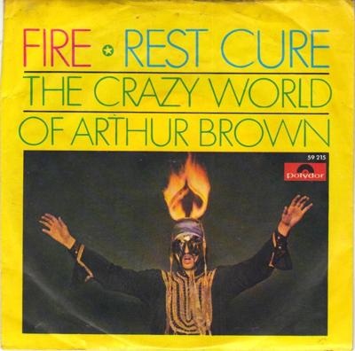 Tumnagel för auktion "The Crazy World Of Arthur Brown - Fire - Singel - 1968"