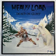 Tumnagel för auktion "HEAVY LOAD death or glory LP -82 Swe THUNDERLOAD TLP 822 *** POSTER ***"