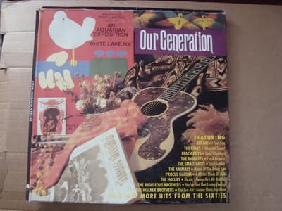 Tumnagel för auktion "4 x Lp Box Our Generation Cream Kinks Beach Boys Animals Hollies Status Quo Cat"