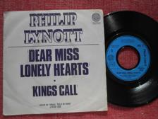 Tumnagel för auktion "7" Philip Lynott - Dear Miss Lonely Hearts / King’s Call PS France Promo Only"