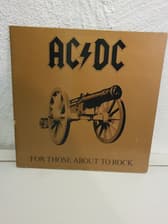 Tumnagel för auktion "AC / DC - FOR THOSE ABOUT TO ROCK -"