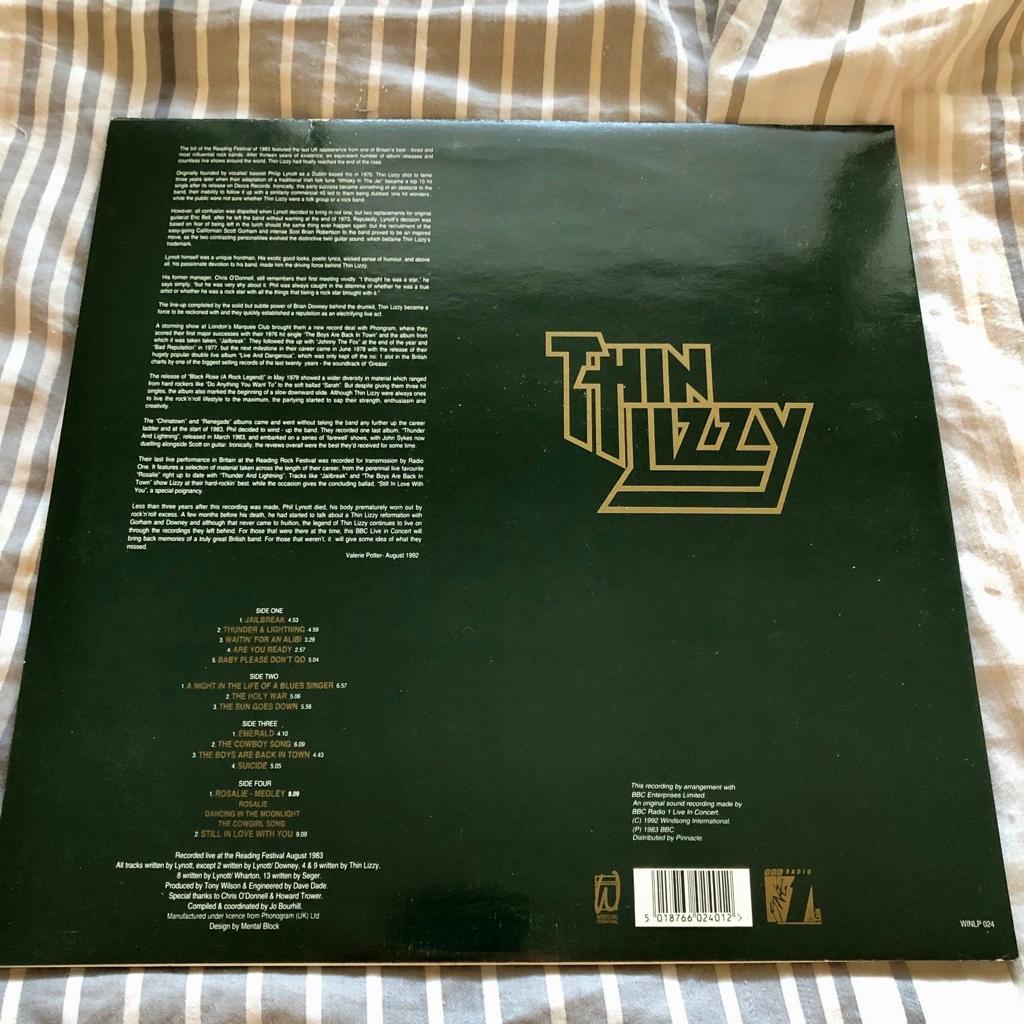 Thin Lizzy - Live BBC Radio One Live in consert. GREEN Vinyl: - Vinylkoll