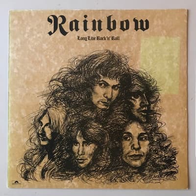 Tumnagel för auktion "Rainbow-Long Live Rock and Roll, Dio/Blackmore, Made in england, Gates of B"