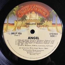 Tumnagel för auktion "ANGEL - Helluva Band 1976. US Press! Desert Label. KISS. Prog-Rock. LP"