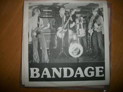 Tumnagel för auktion "Bandage 7" EP; Swedish DIY KBD Punk "Sven Brutal""