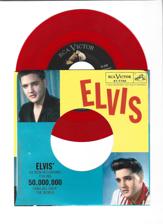 Tumnagel för auktion "Si. Elvis Presley Stuck On You USA-press RCA 47-7740 RÖD vinyl"