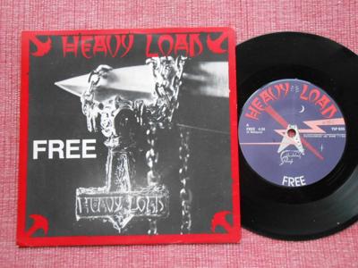 Tumnagel för auktion "7" Heavy Load - Free / Run With The Devil PS SWE Phil Lynott Thin Lizzy RARE "