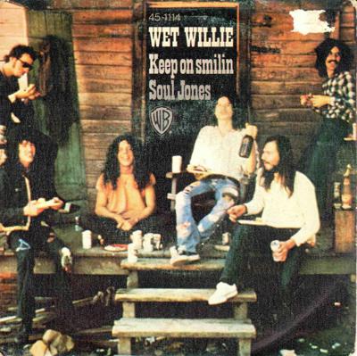Tumnagel för auktion "7" Wet Willie – Keep on Smilin' / Soul Jones PS Spain Southern Rock"