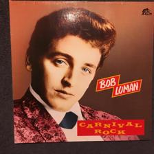 Tumnagel för auktion "BOB LUMAN-CARNIVAL ROCK BEAR FAMILY BFX 15345 FOLD OUT COVER, KANON LP!!!"