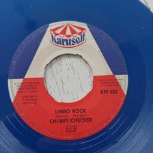 Tumnagel för auktion "Chubby checker- limbo rock blå vinyl"