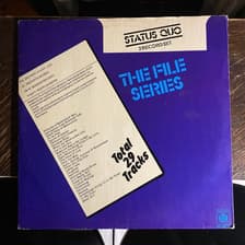 Tumnagel för auktion "STATUS QUO - The File Series 1977. UK Press! Prog-rock. Hårdrock 2-LP"