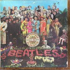 Tumnagel för auktion "Beatles - Sgt. Pepper’s Lonely Hearts Club Band- Vinyl Album 1971"