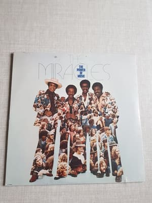 Tumnagel för auktion "The Miracles- The power of music LP ny inplastad 1976"