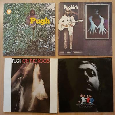 Tumnagel för auktion "4 LP Pugh Rogefeldt, Ja dä ä dä, Pughish, On the rocks, Bolla och rulla"