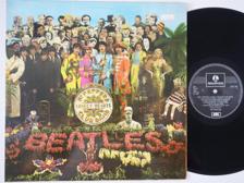 Tumnagel för auktion "BEATLES - SGT. PEPPER'S LONELY HEARTS CLUB BAND - SWE LP - EX/EX"