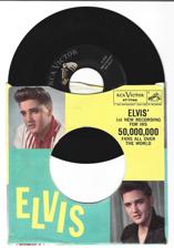 Tumnagel för auktion "Si. Elvis Presley Stuck on you Amerikansk press RCA 47-7740"