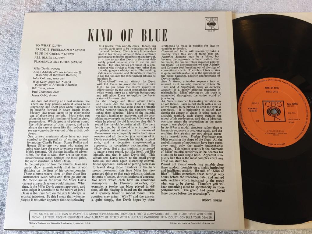 Miles Davis Kind Of Blue LP UK CBS BPG 62066 Boxed CBS Rare Issue   4921d2be1284d386dda13ba578a3c665 2 