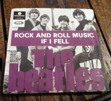 Tumnagel för auktion "BEATLES 7' Rock n Roll Music/if i fell Parlophone 1964 + PS"