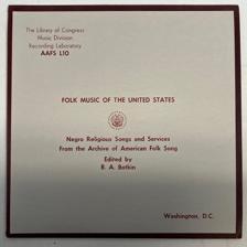 Tumnagel för auktion "V/A Negro Religious Songs And Services LP US the library of congress AAFS L10"