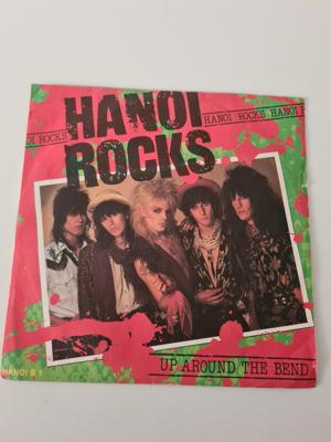 Tumnagel för auktion "Hanoi Rocks
Up around the bend"