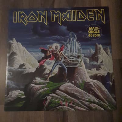 Tumnagel för auktion "Iron Maiden Run To The Hills Maxi"
