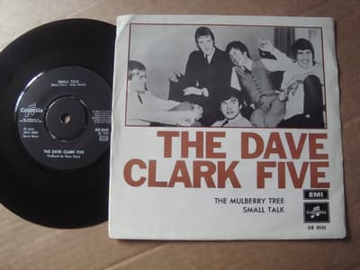 Tumnagel för auktion "Dave Clark Five Singel Utgiven I Sverige 1969 The Mulberry Tree"