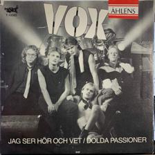 Tumnagel för auktion "VOX Jag ser hör och vet 7" / '82 Svensk Rock"