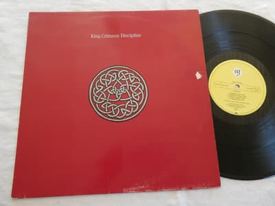 Tumnagel för auktion "King Crimson Discipline Polydor 2302112 1981"