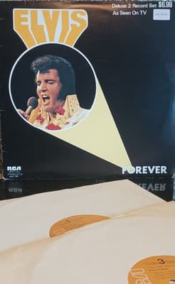 Tumnagel för auktion "2 LP - ELVIS--FOREVER- CANADA"