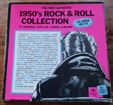 Tumnagel för auktion "1950's Rock 'n Roll Collection / Dion / Platters / Jerry Lee Lewis / 4 LP BOX"