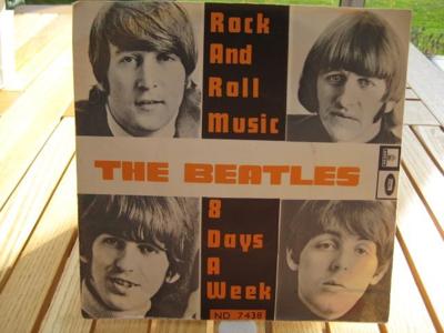 Tumnagel för auktion "SINGEL: THE BEATLES:  ROCK AND ROLL MUSIC +1. Fr.1965."