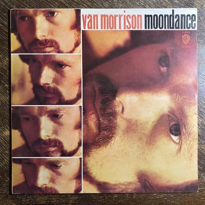 Tumnagel för auktion "VAN MORRISON - Moondance 1970. UK Press! Kanonskick! THEM Soul-rock. LP"