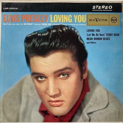 Tumnagel för auktion "Elvis Presley - Loving You - US export 1964"