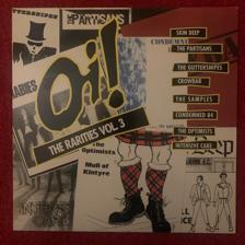 Tumnagel för auktion "V/A OI THE RARITIES VOL 3 LP // '97 Captain Oi Press Skin Deep Partisans etc"