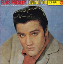 Tumnagel för auktion "ELVIS PRESLEY-loving you +3 EP DE.RCA VICTOR EPA 1515-1 v2 press"