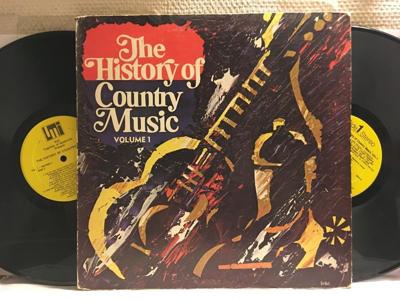 Tumnagel för auktion "HISTORY OF COUNTRY MUSIC - VOL. 1 - V/A - 2-LP"