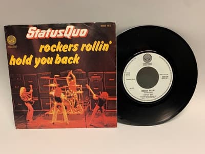 Tumnagel för auktion "7" Status Quo - Rockers Rollin' Holl Orig-77 !!!!!"