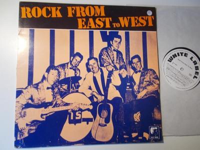 Tumnagel för auktion "V/A ROCK FROM EAST TO WEST, LP White Label NL 1982  Bobo Baxter Rock-A-Billy 3"