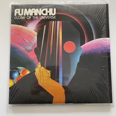 Tumnagel för auktion "FU MANCHU - CLONE OF THE UNIVERSE, LP BLACK/BLUE SWIRL (STONER ROCK)"