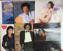 Tumnagel för auktion "Vinylpaket U2 Prince Michael Jackson disco pop rock"