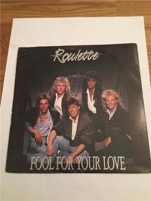 Tumnagel för auktion "Roulette ... fool for your Love  . Singel 7""