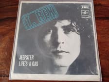 Tumnagel för auktion "T. Rex - Jeepster 7" singel - 1971"