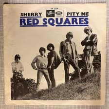 Tumnagel för auktion "RED SQUARES - SHERRY PITY ME. VINYL 7" SINGEL SC -66. ROCK"