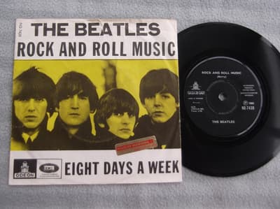 Tumnagel för auktion "Beatles - Rock And Roll Music / Eight Days A Week"