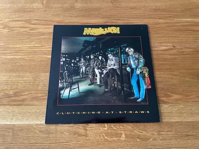 Tumnagel för auktion "Marillion – Clutching At Straws LP 1987 prog rock"